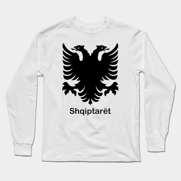 Albania Flag Long Sleeve T-Shirt by SASTRAVILA